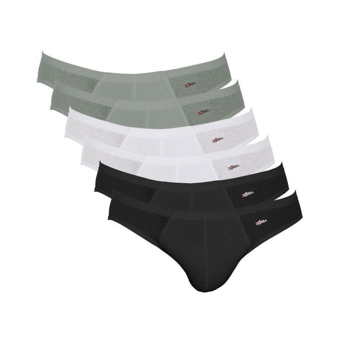Kit de Cuecas Slip Zorba 791 - Masculino - 6 Unds em Promoção