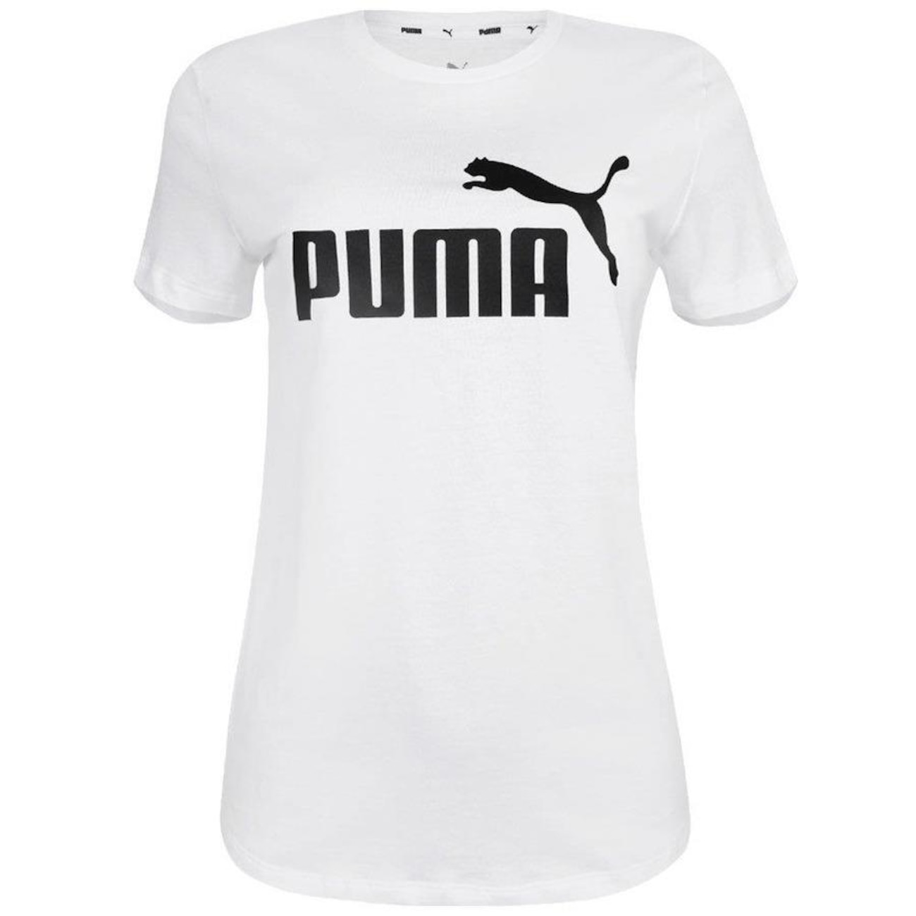 Camiseta Puma Manga Curta Essentials Logo - Feminina