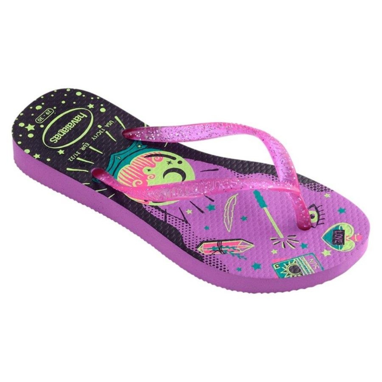 Havaianas Kids Slim Tinker Bell Sandali Infradito Per Bambina - Gomma Morbida E Suola Piatta - 2