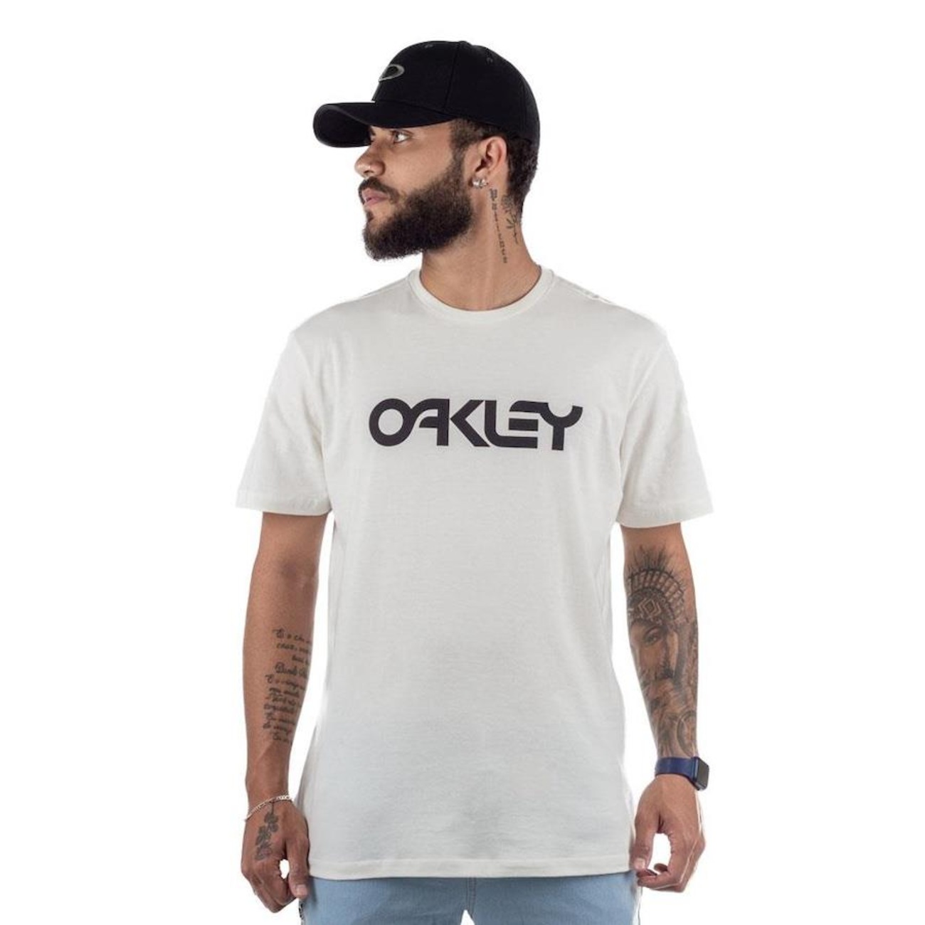 Camiseta Masculina Mod Mark Ii Ss Tee - Oakley - Branco - Oqvestir