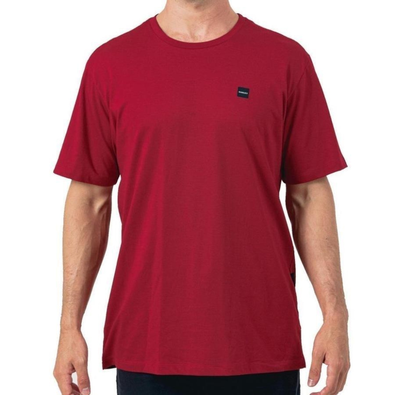 Camiseta Oakley Patch 2.0 Masculina - Vermelho Escuro