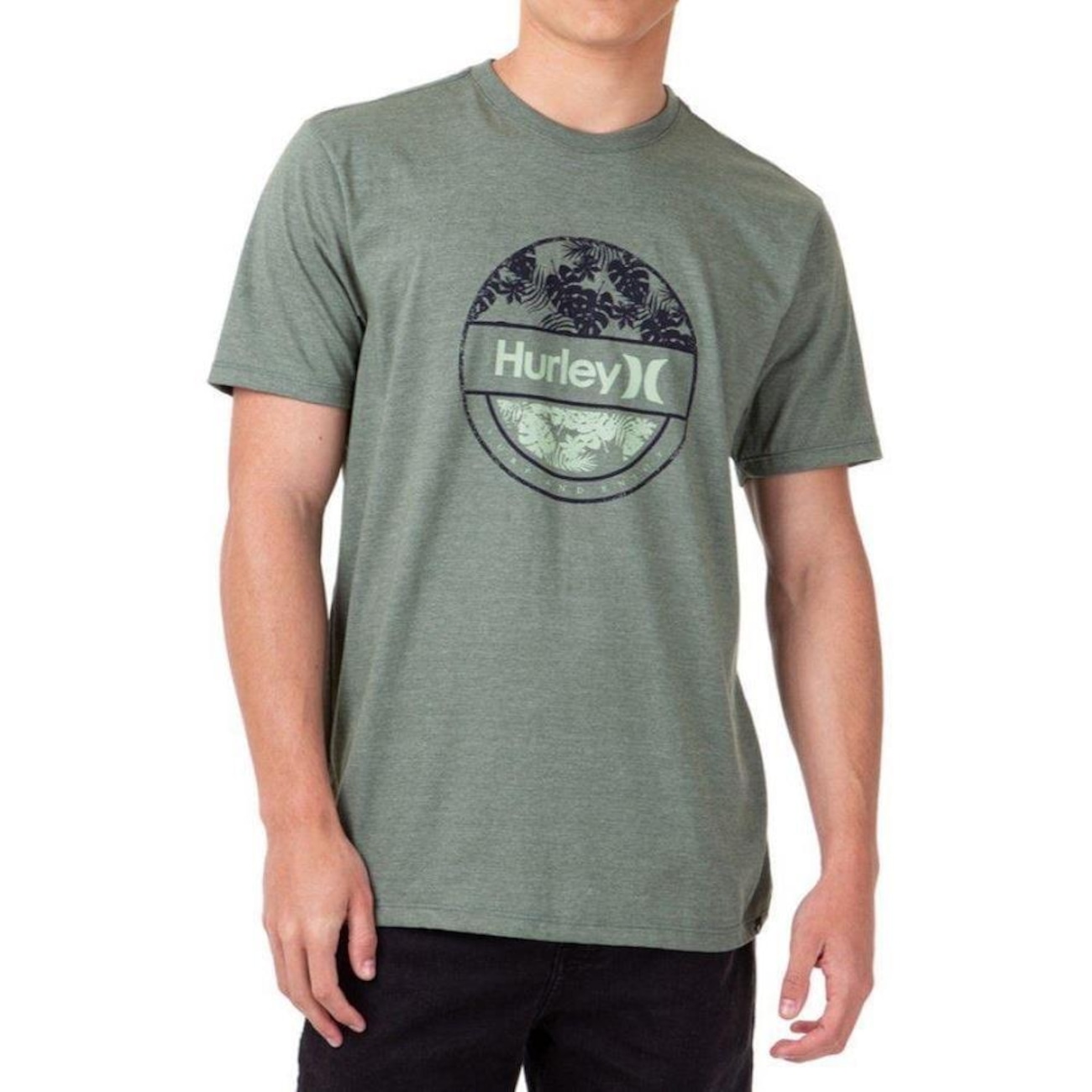 Hurley Set 2 Pezzi Uomo: Maglietta Manica Lunga E Pantalone | Tessuto Elasticizzato | Tecnologia H2O DRI | Girocollo Senza Etichetta