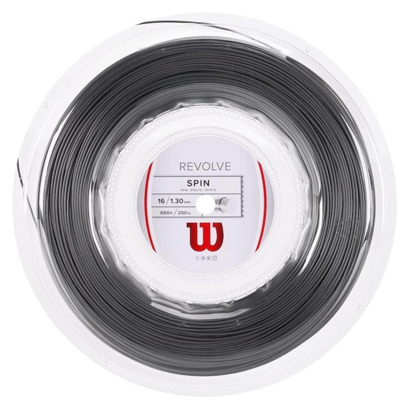 Wilson Revolve Twist - Corda Per Racchetta Da Tennis, Calibro 16, Colore Rosso - WR830000216