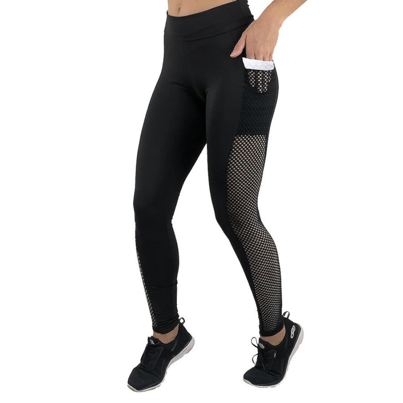 Calça Legging Feminina Academia Com Bolso Lateral Moda Fitness
