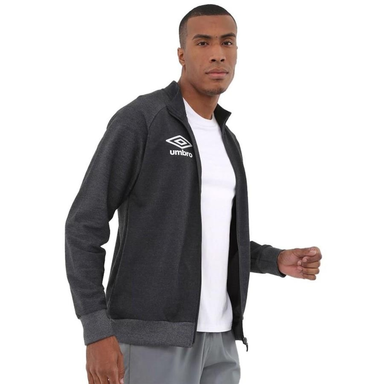 Jaqueta sem Capuz Umbro Raglan Texture - Masculina | Centauro