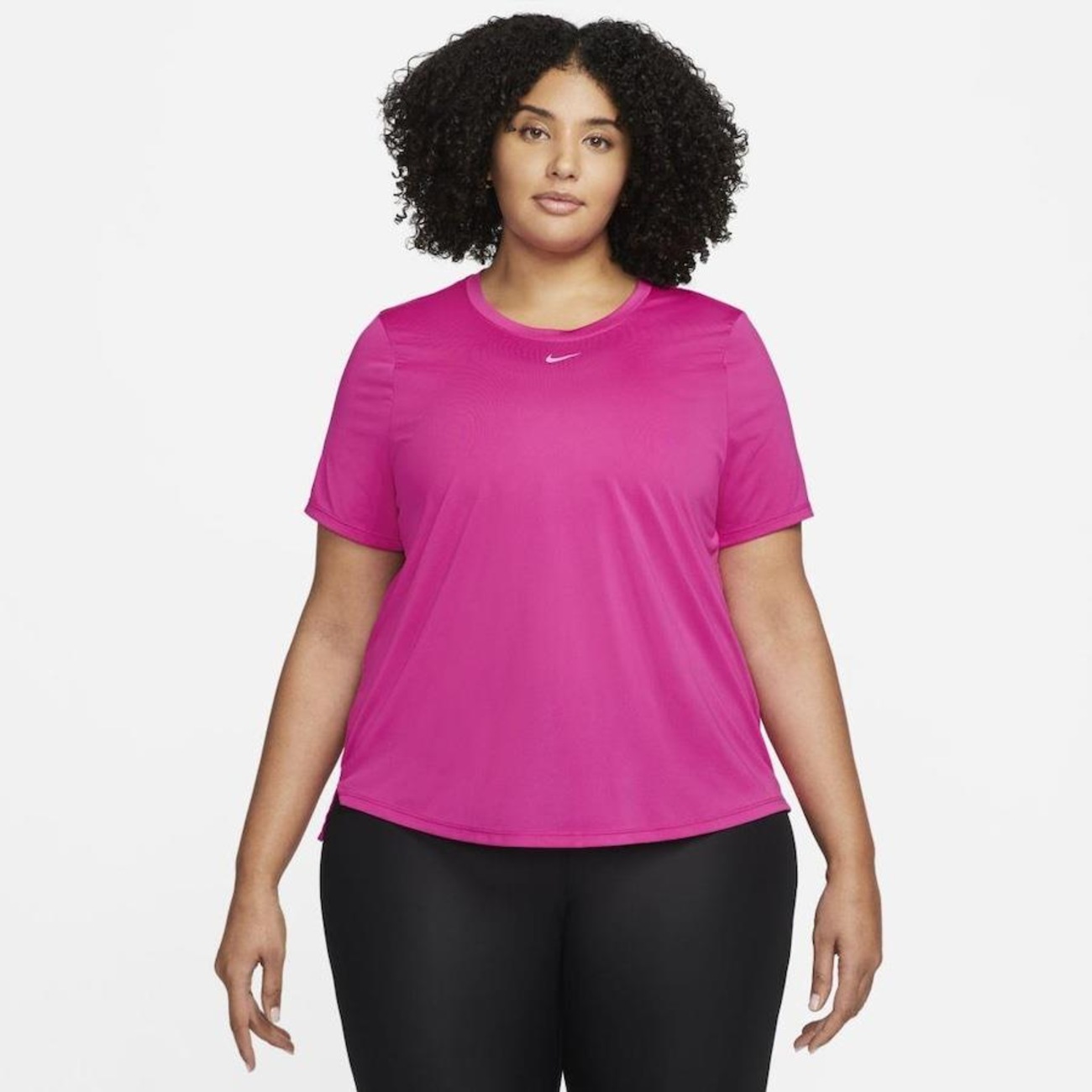 Pink Plus Size Dri Fit Shirts Plus Size Camiseta Nike Dri-FIT One
