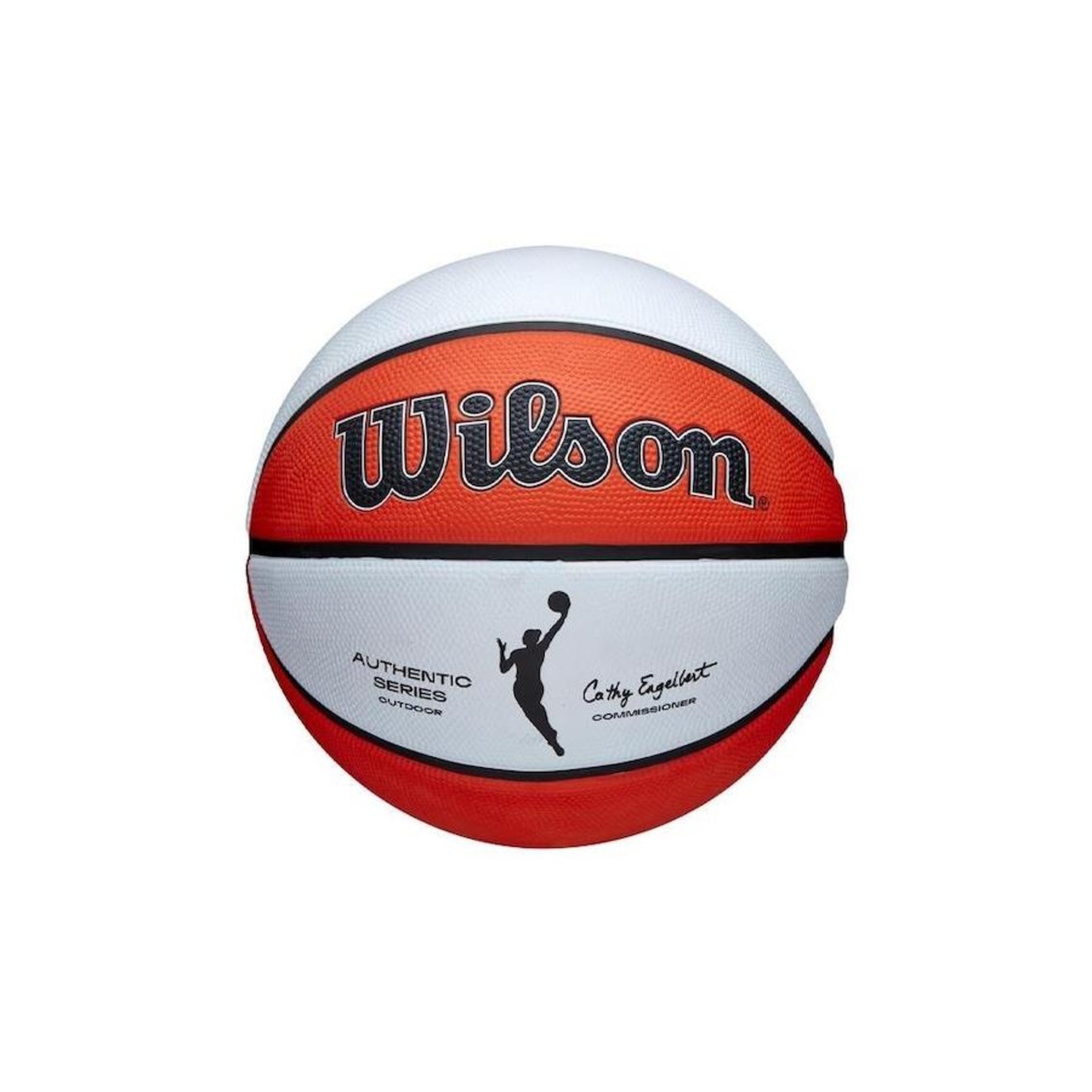 Bola de Basquete Wilson WNBA Authentic Indoor/Outdoor #6 Branco e Laranja