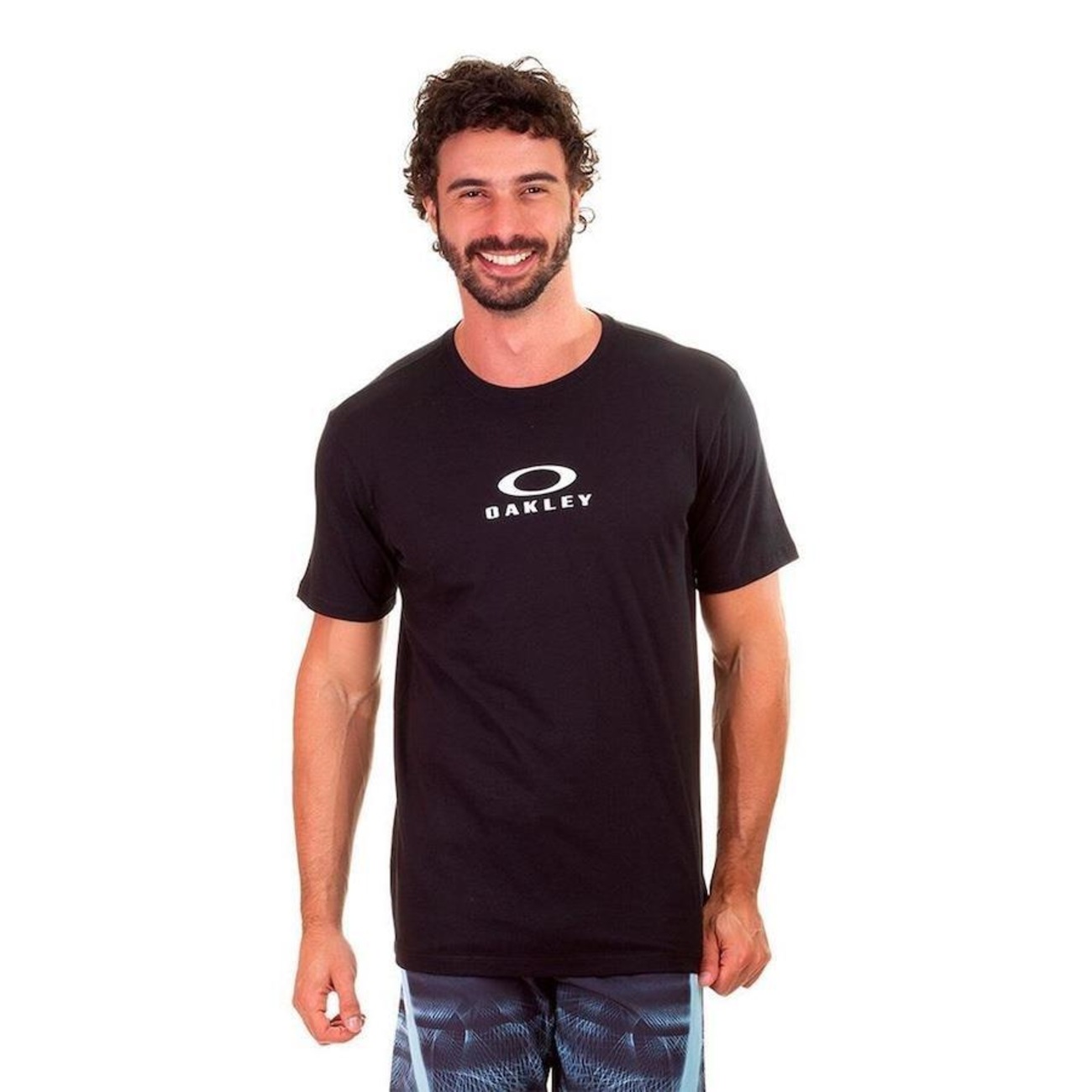 Camiseta Masculina Oakley Bark New Tee Branca Original