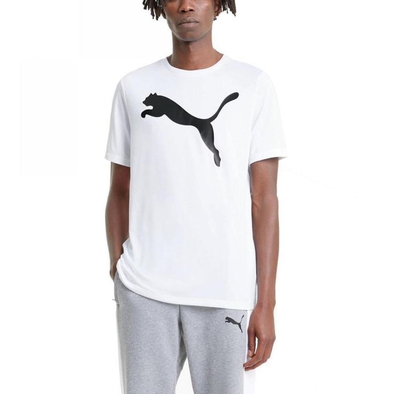 Camiseta Puma Manga Curta Active Big Logo - Masculina