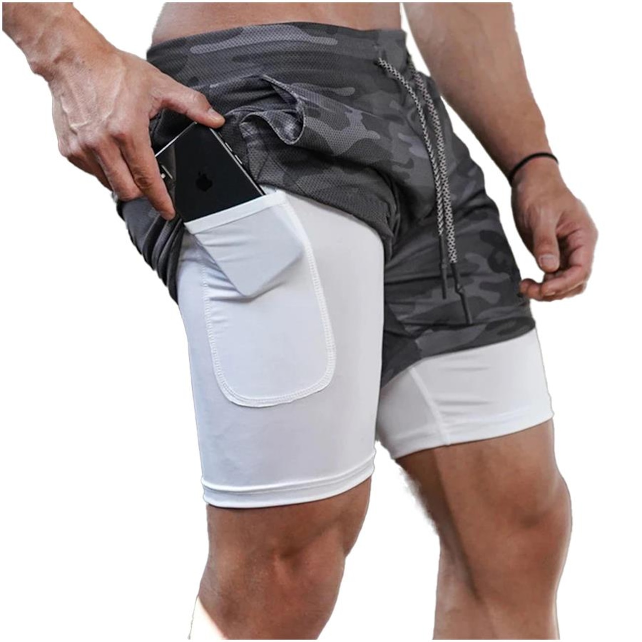 Shorts Hupana Sports Bolso Compressão - Masculino