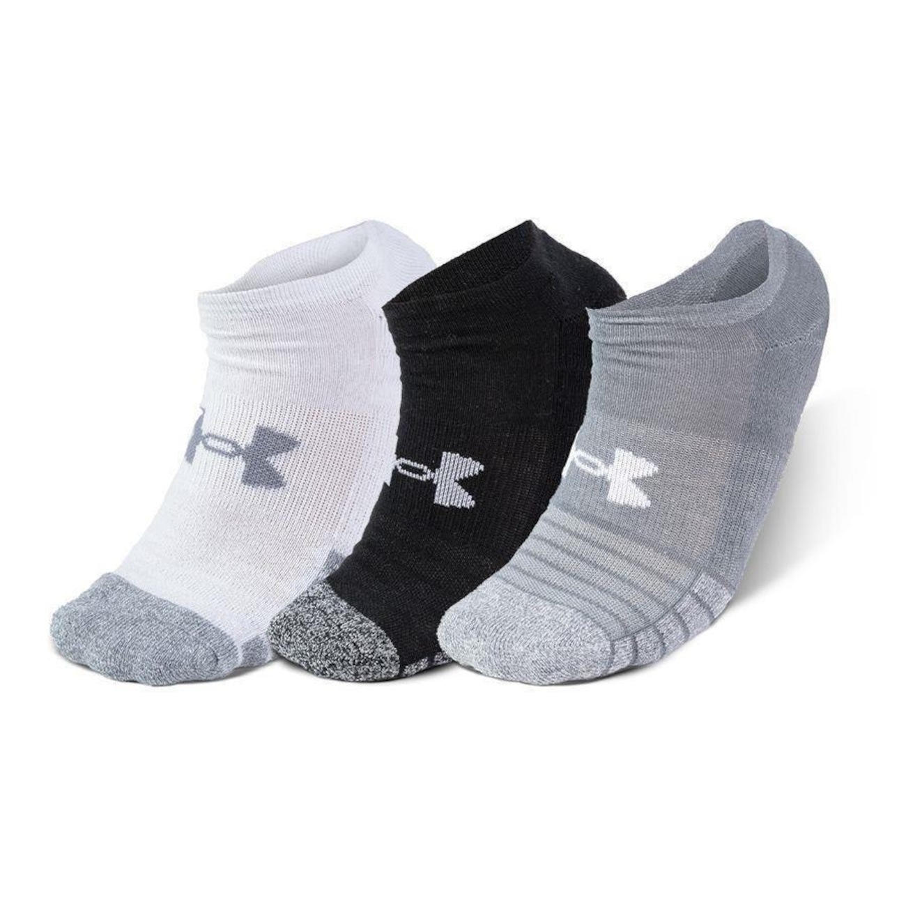 Kit Meias Invisível Under Armour Heatgear - 3 Pares - Unissex