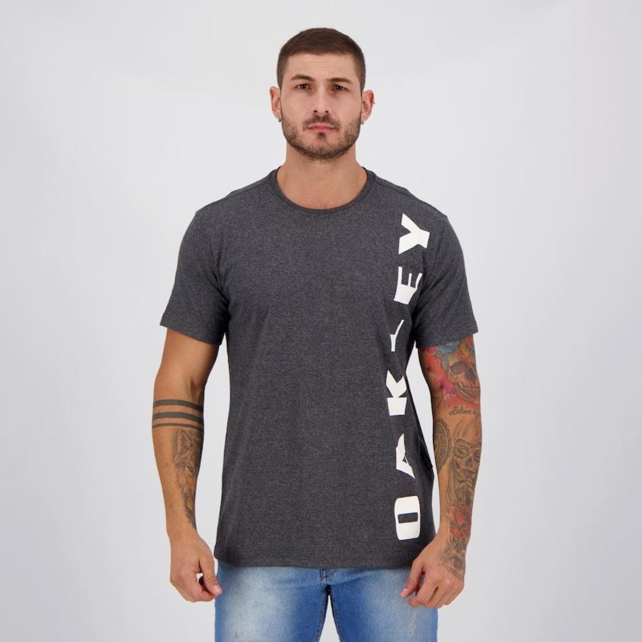 Camiseta Masculina Oakley Bark New Vermelha - overboard