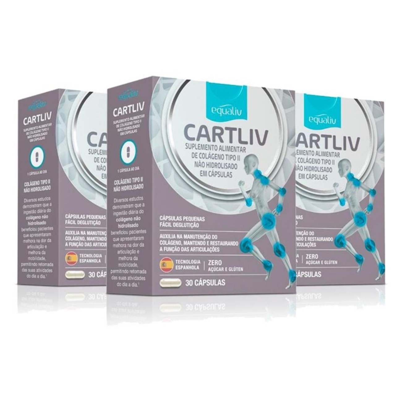 Kit 2 Cartiliv Colágeno Tipo 2 Equaliv - 60 Cápsulas em Promoção