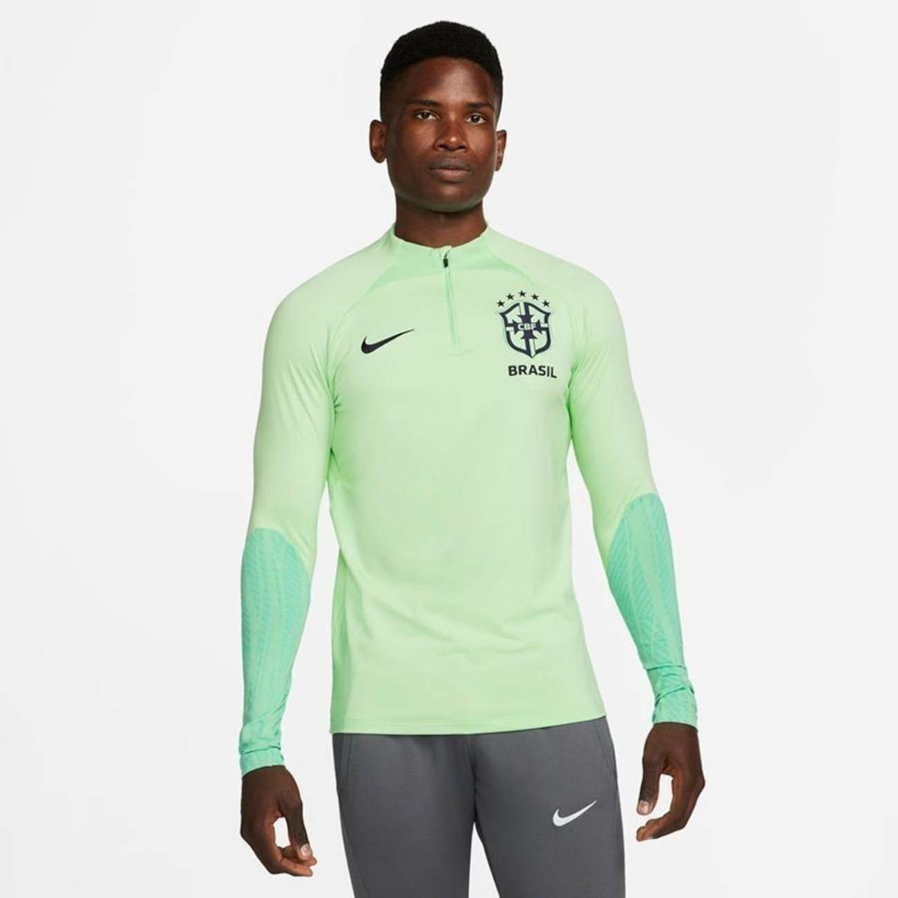 Camiseta do Brasil Manga Longa Nike Strike Masculina Centauro