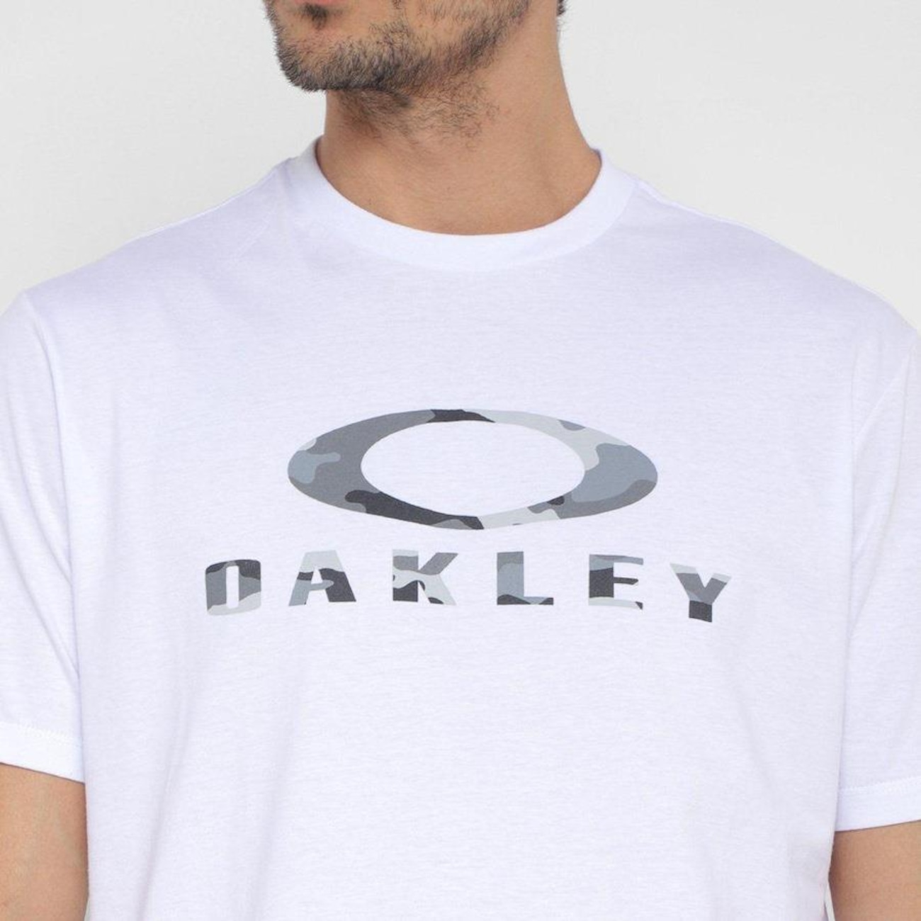 Camiseta Oakley Camo SS FOA400375100 Branco - PLANET MODAS