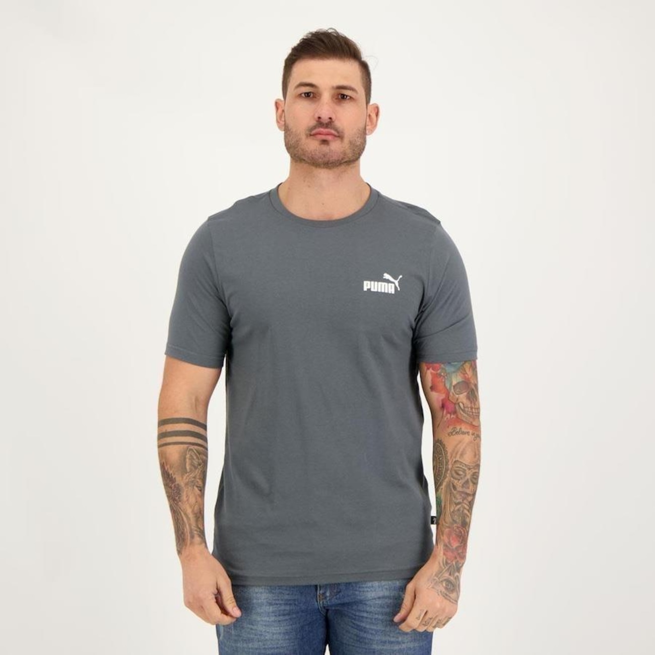 Camiseta Puma Essentials Small Logo - Masculina