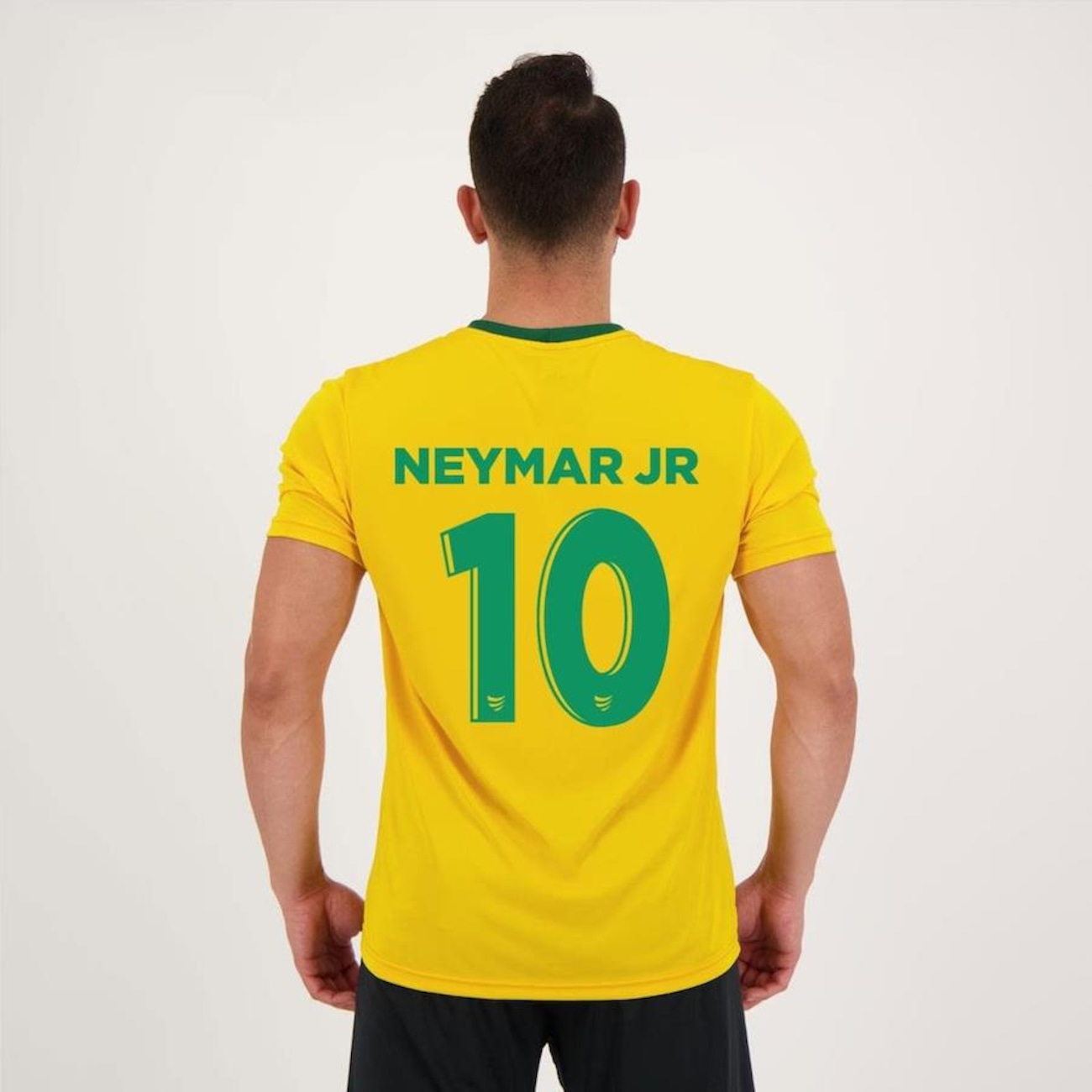 Neymar Sports Soccer/Football Brazil Home Jersey Tshirt with Black Shorts  Sports Jersey for Men and Boys L299