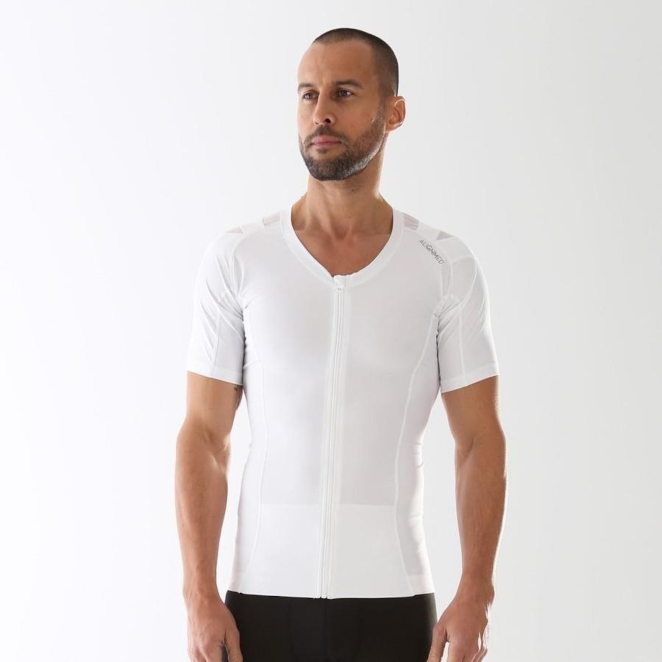 Camiseta Postural AlignMed Brasil Posture Shirt com Zipper - Masculina