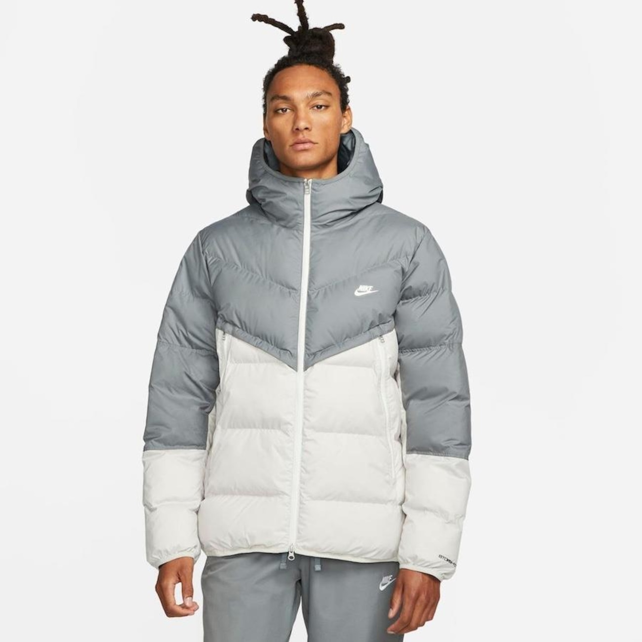 Nike Storm Fit グレー ジャケット Jaqueta com Capuz Nike Sportswear Storm-FIT Windrunner - Masculina