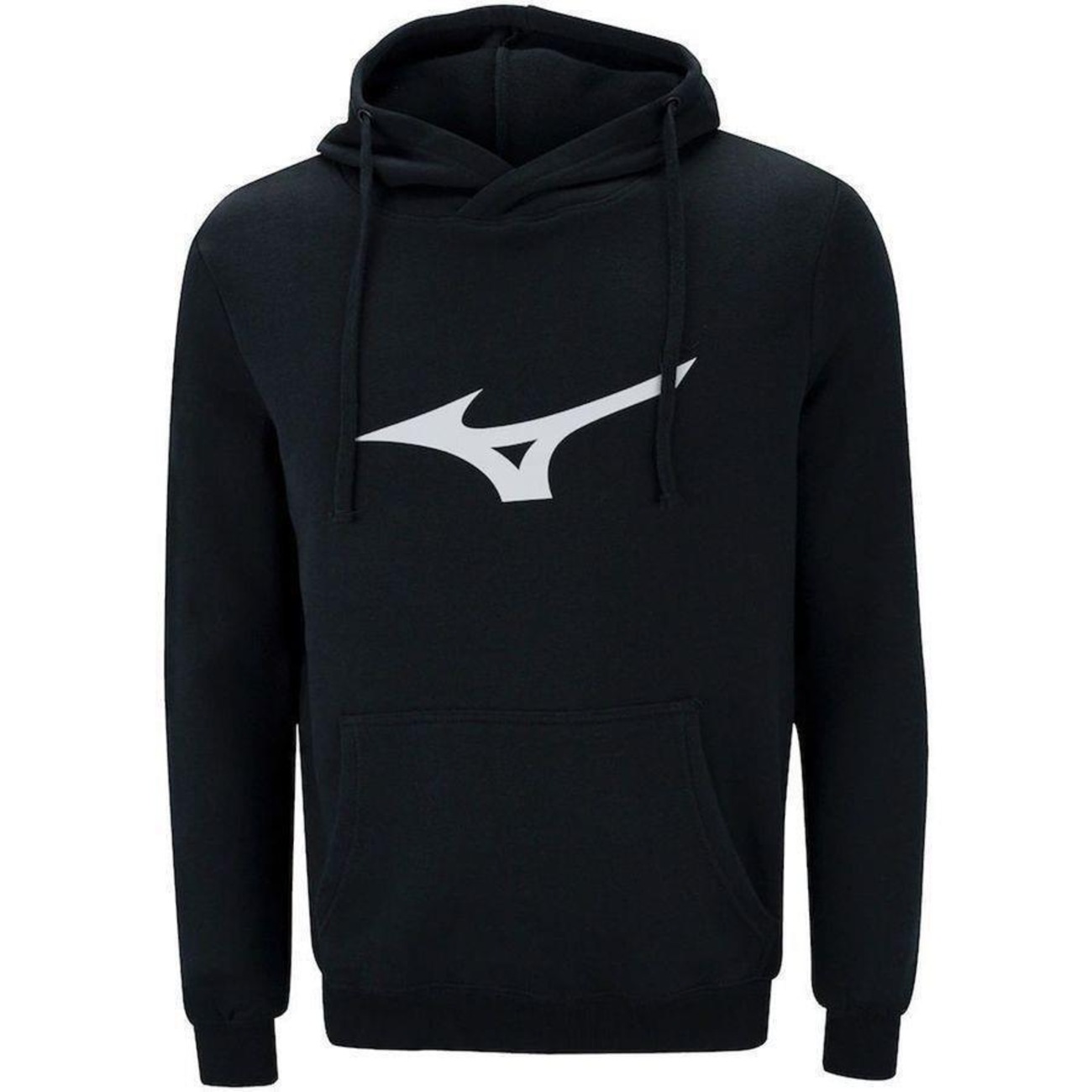 Blusão de Moletom com Capuz Mizuno Canguru Big Logo - Masculino | Centauro