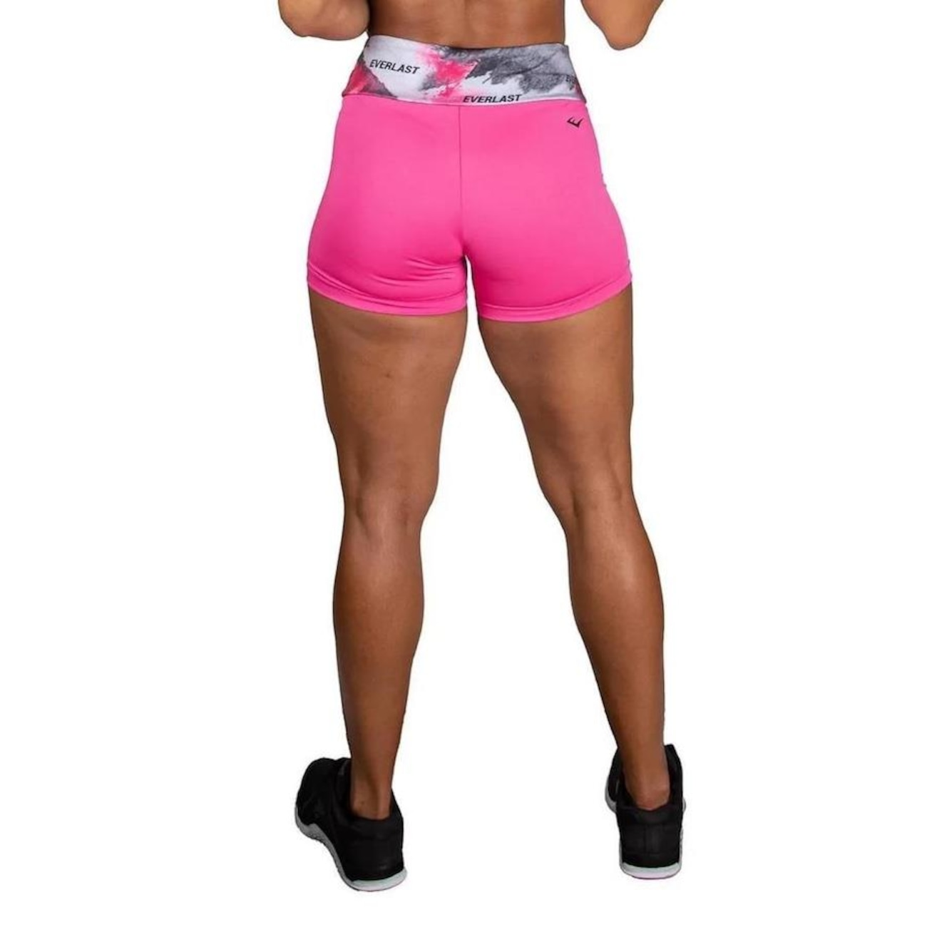 LADIES’ EVERLAST ATHLETIC SHORTS, PINK, SIZE SMALL