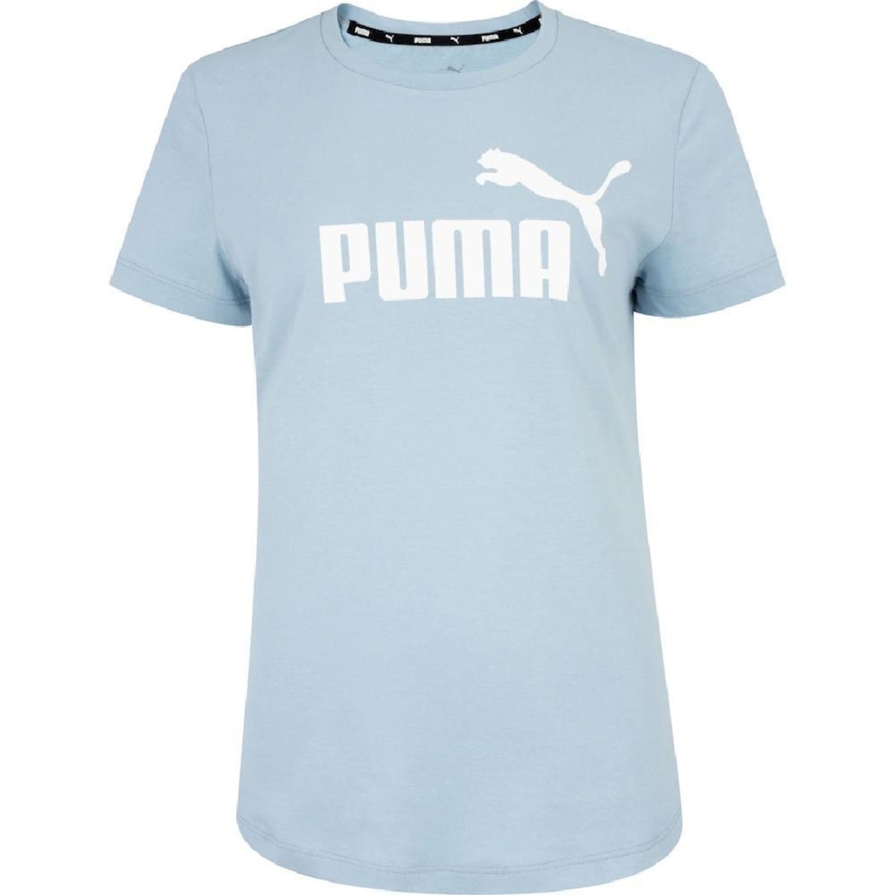 Camiseta Puma Manga Curta Essentials Logo - Feminina