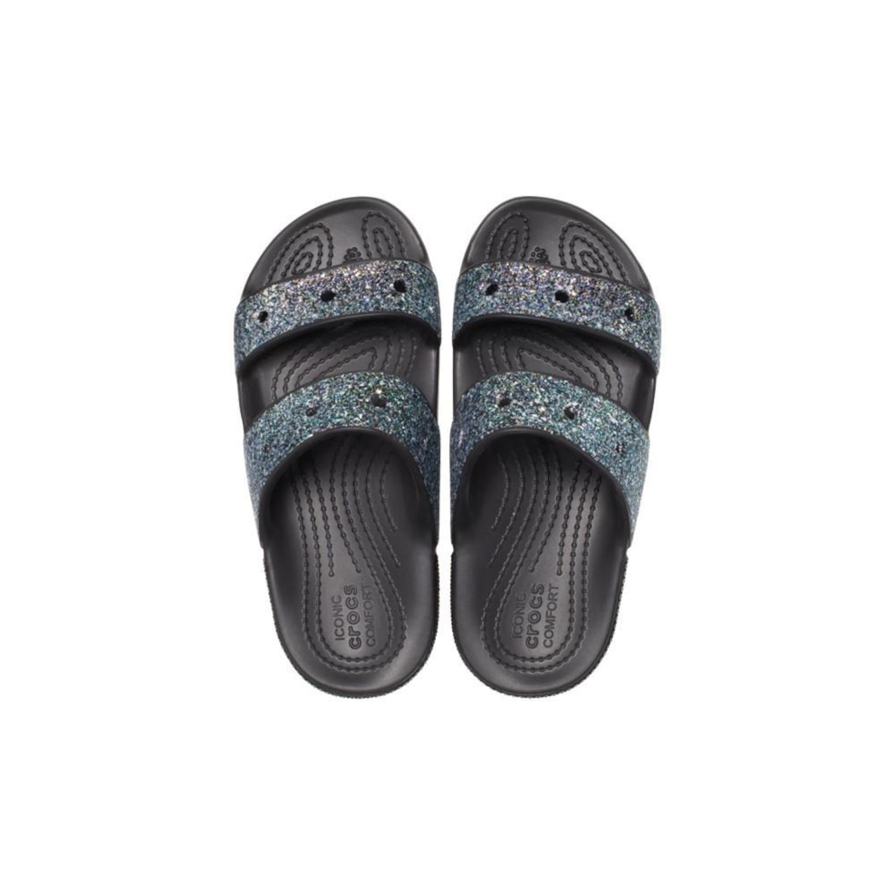 Crocs Sloane Embellished- Beaded Flip Flops Blue