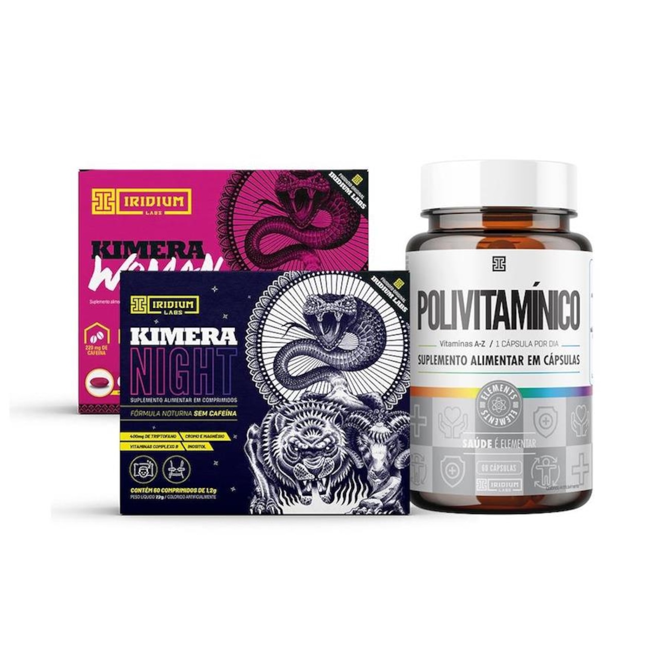 Kit Iridium Labs com Termogênico Kimera Woman 60 Comp Kimera