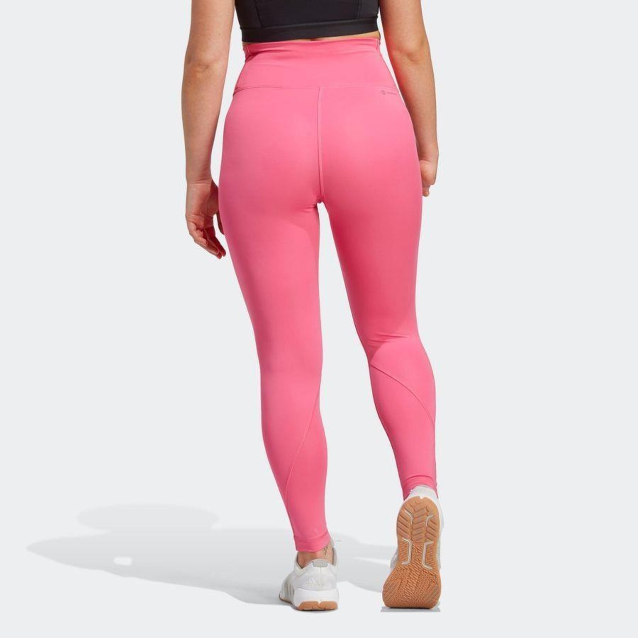 Calça Legging adidas Cós Alto OptimeHyperbright - Feminina em