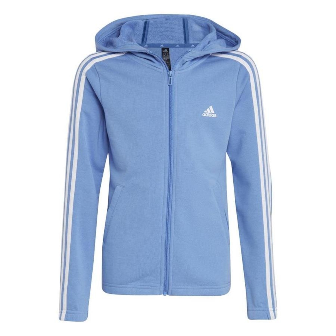 Jaqueta de Moletom com Capuz adidas Essentials 3-Stripes