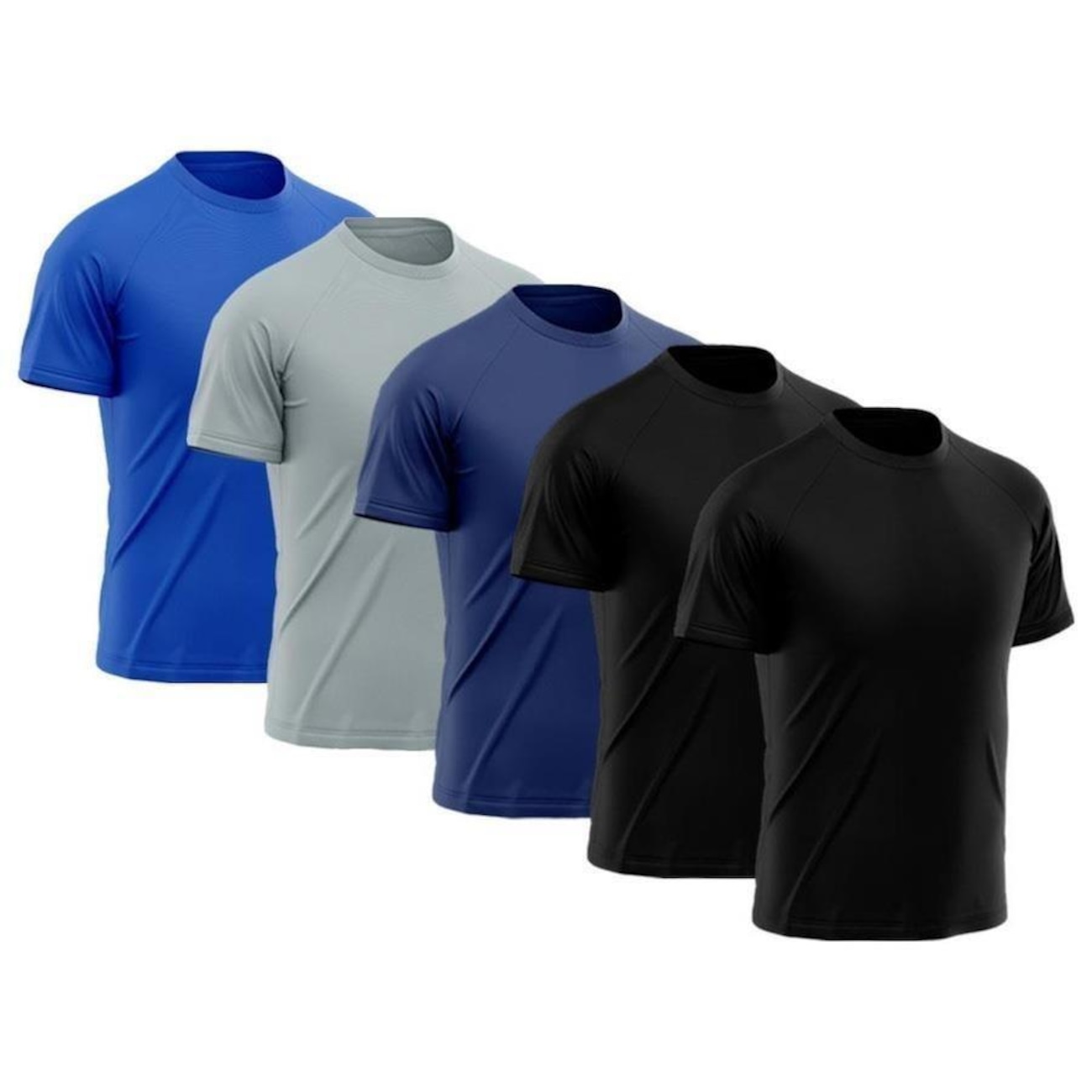 Kit Camiseta Dry Fit Masculina Trybasics Básica - Try Basics - O