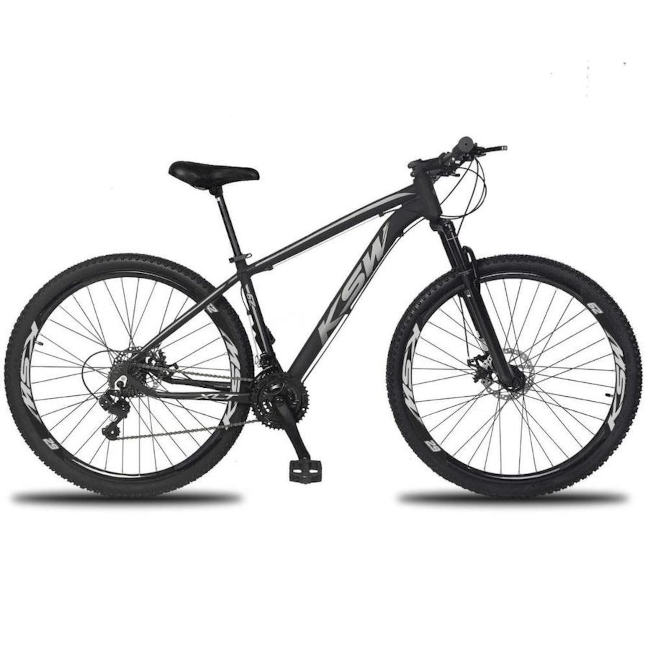 Bicicleta Aro 29 Ksw XLT Alumínio - Freio a Disco - Câmbio Importado - 21 Marchas