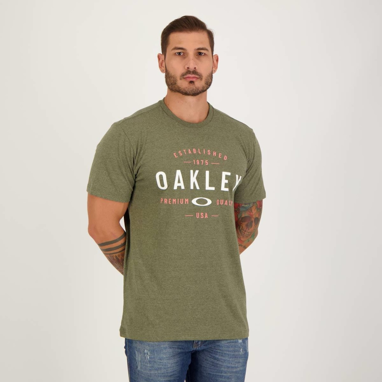 Camiseta Oakley Premium Quality Masculina Off White - Radical