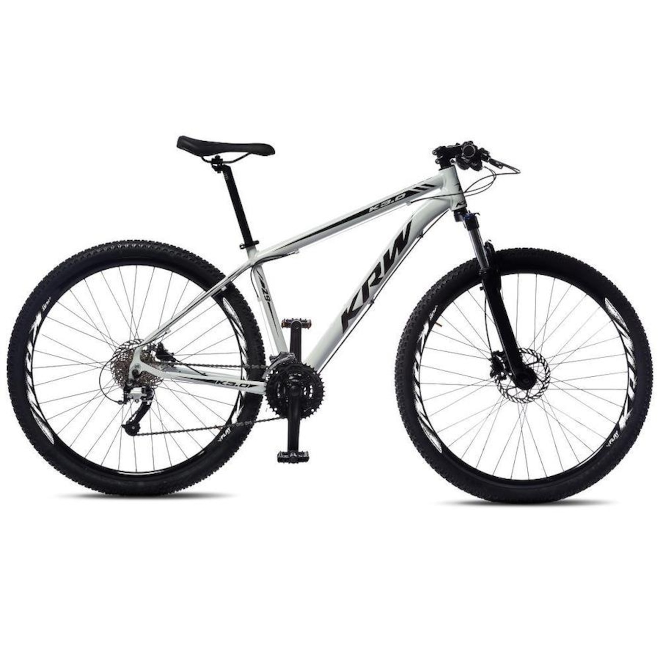 Bicicleta Aro 29 KRW S36 Alumínio - Freio Hidráulico - Câmbio Shimano - 24 Velocidades - Unissex