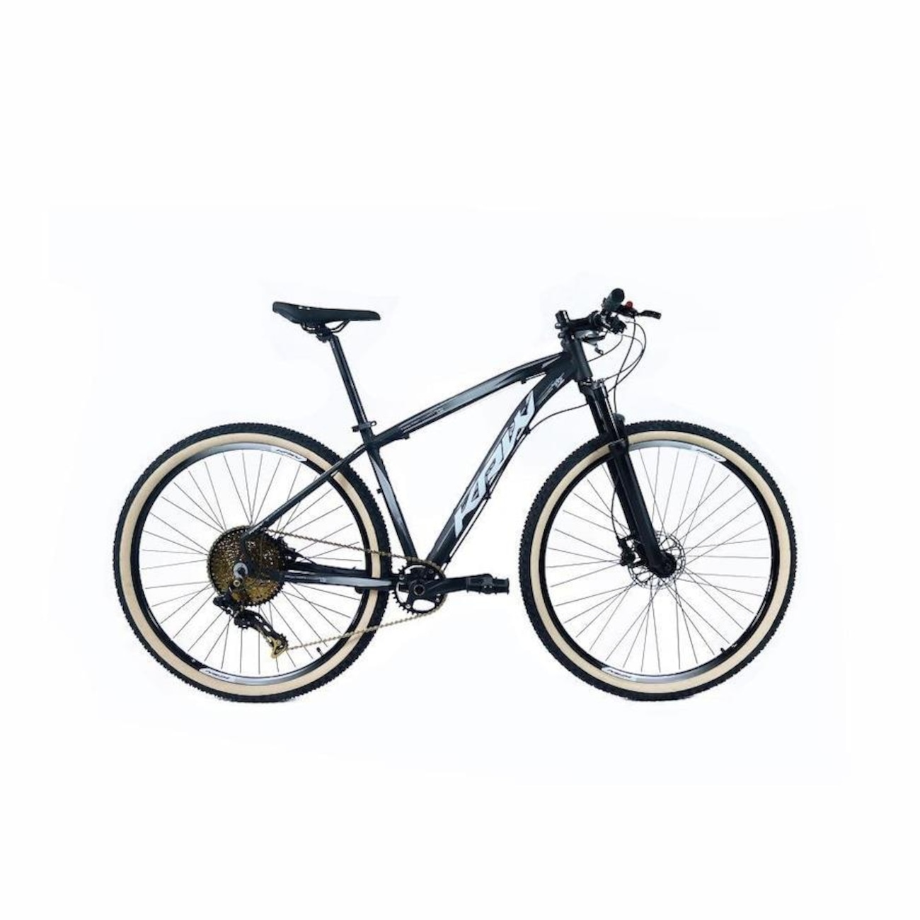 Bicicleta KRW SX60 Gold Alumínio - Aro 29 - Freio e Suspensão Hidráulica - Câmbio LTWOO - 12 Velocidades - Unissex