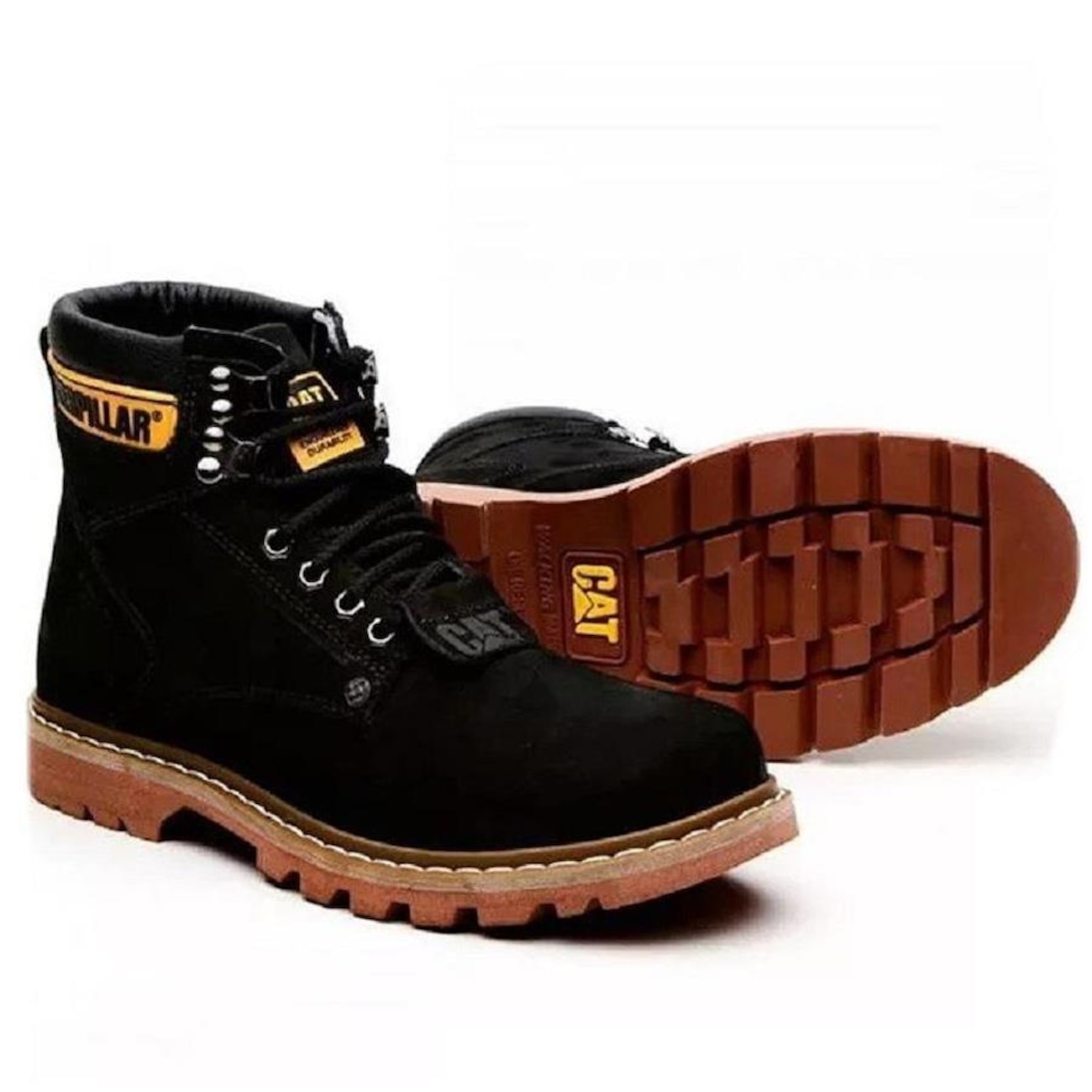 Bota Caterpillar Original Deplete Impermeável+WP Marrom