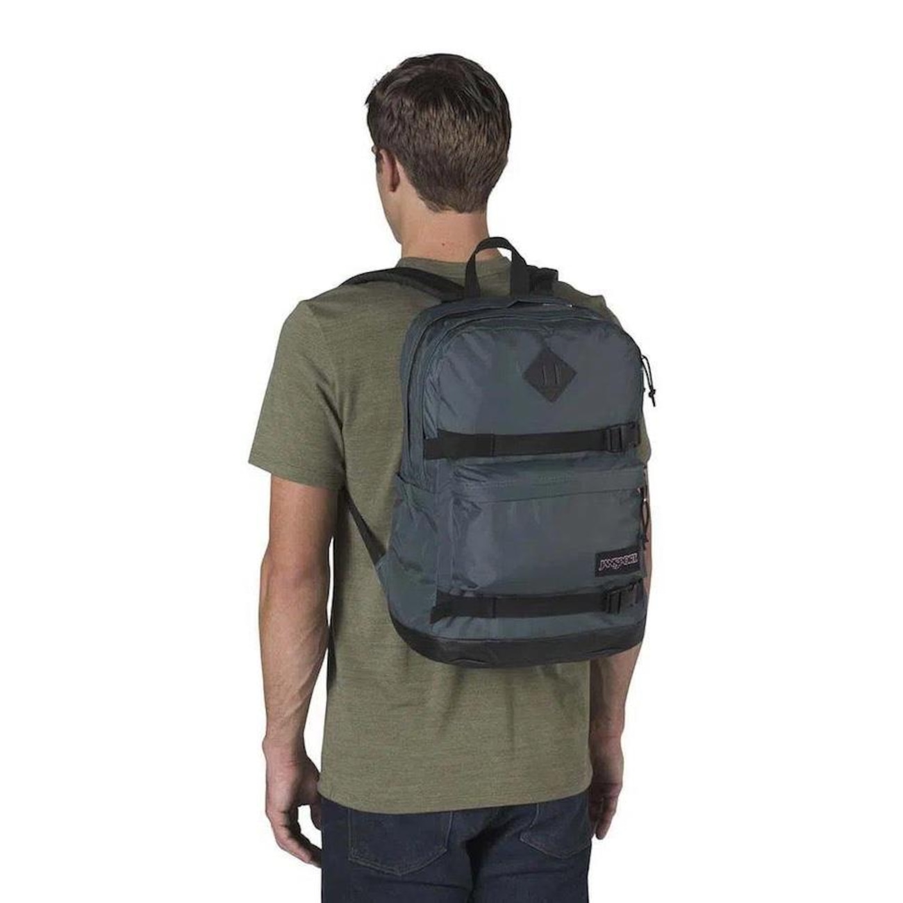 dark slate jansport backpack JS0A47KX003 West Break Navy Featuring 300/600 Denier recycled ripstop polyester Dark Slate Jansport West Break