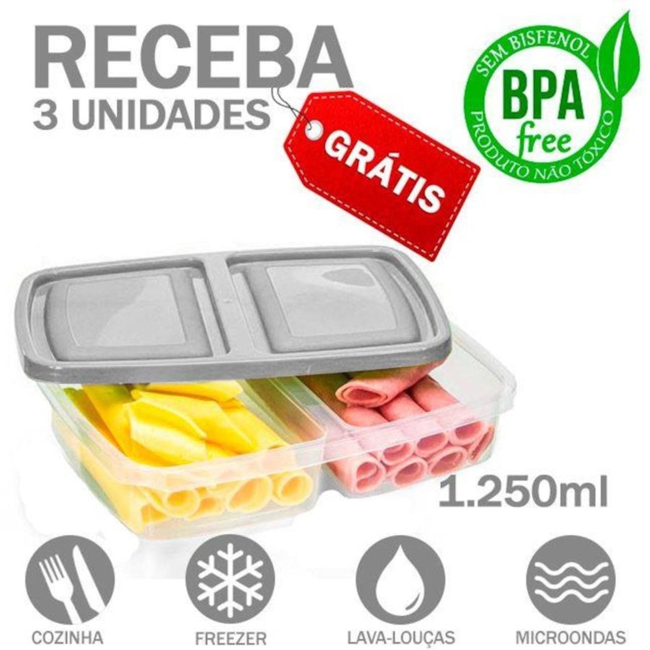 Bolsa Térmica Everbags Porta Marmita Fitness Fit Luxo - 7 Litros