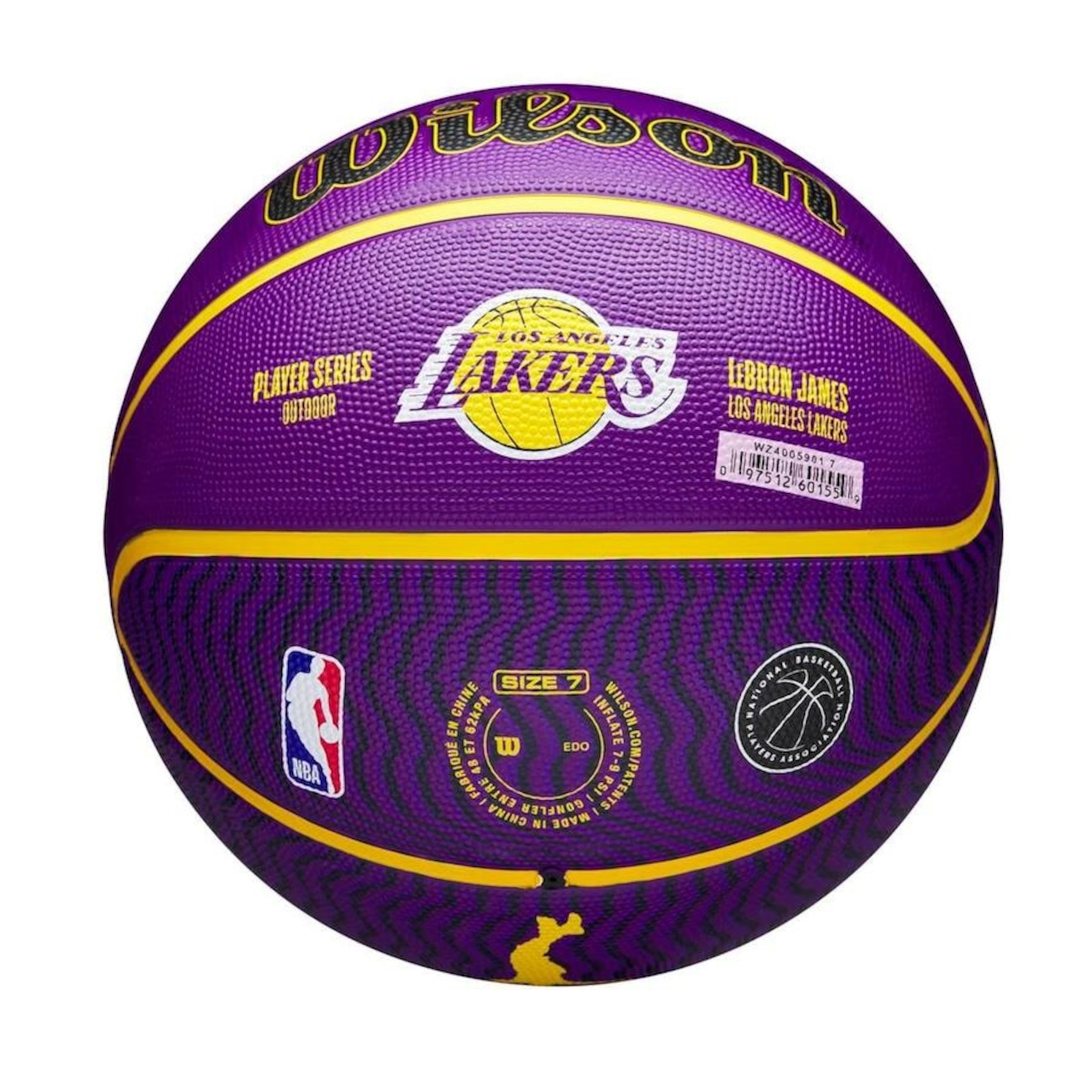 Bola de Basquete Los Angeles Lakers Lebron James 6 Wilson NBA