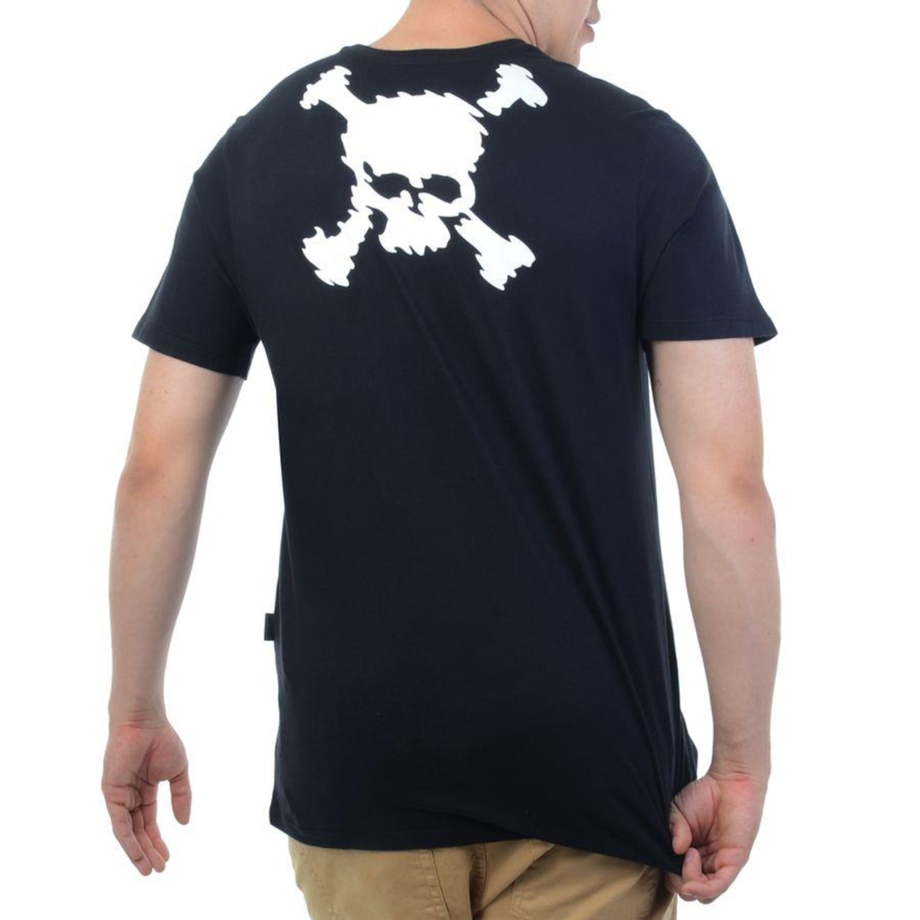 Camiseta Oakley Big Skull Masculina - Marrom Claro