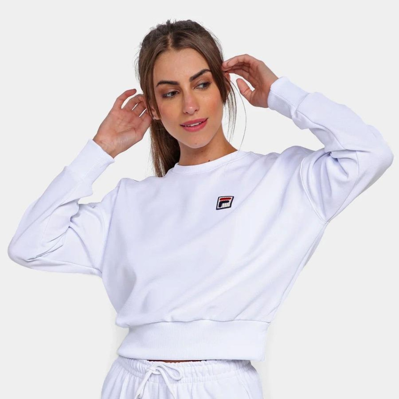 Moletom fila hot sale feminino branco