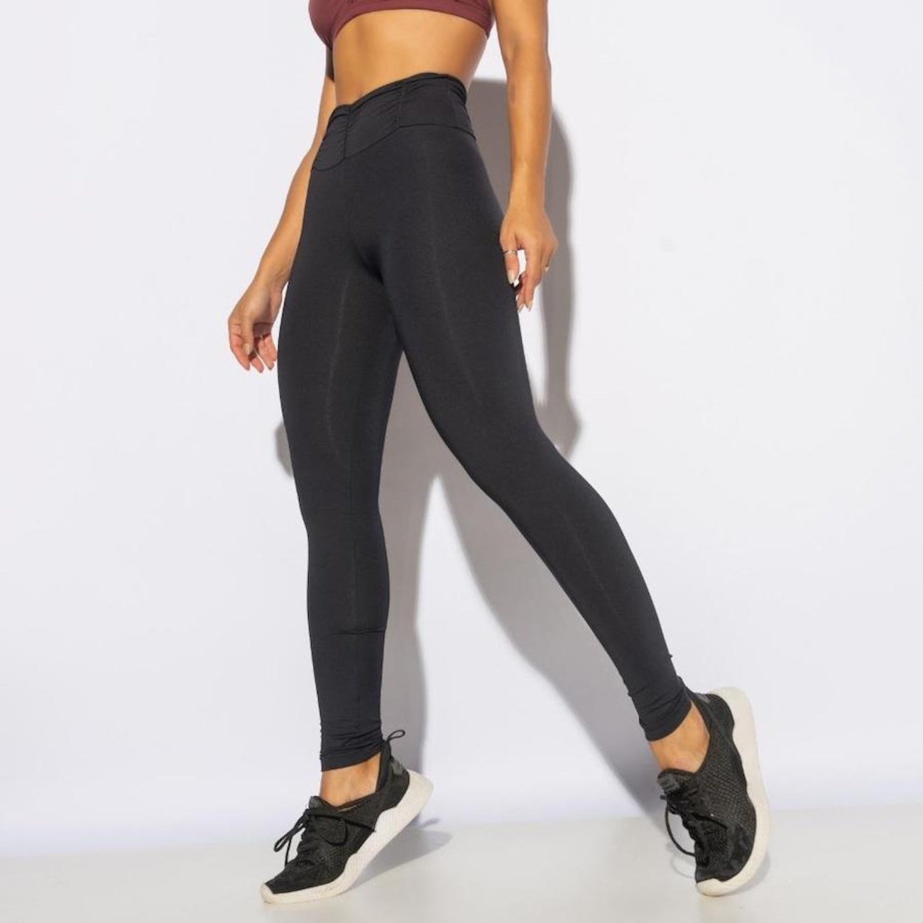 Calça Legging Honey Be Fitness com Cós Franzido - Feminina