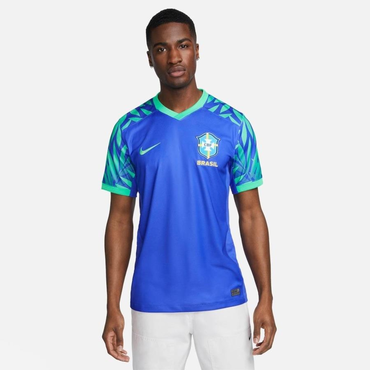 Camisa seleção brasileira original azul masculina camiseta Brasil