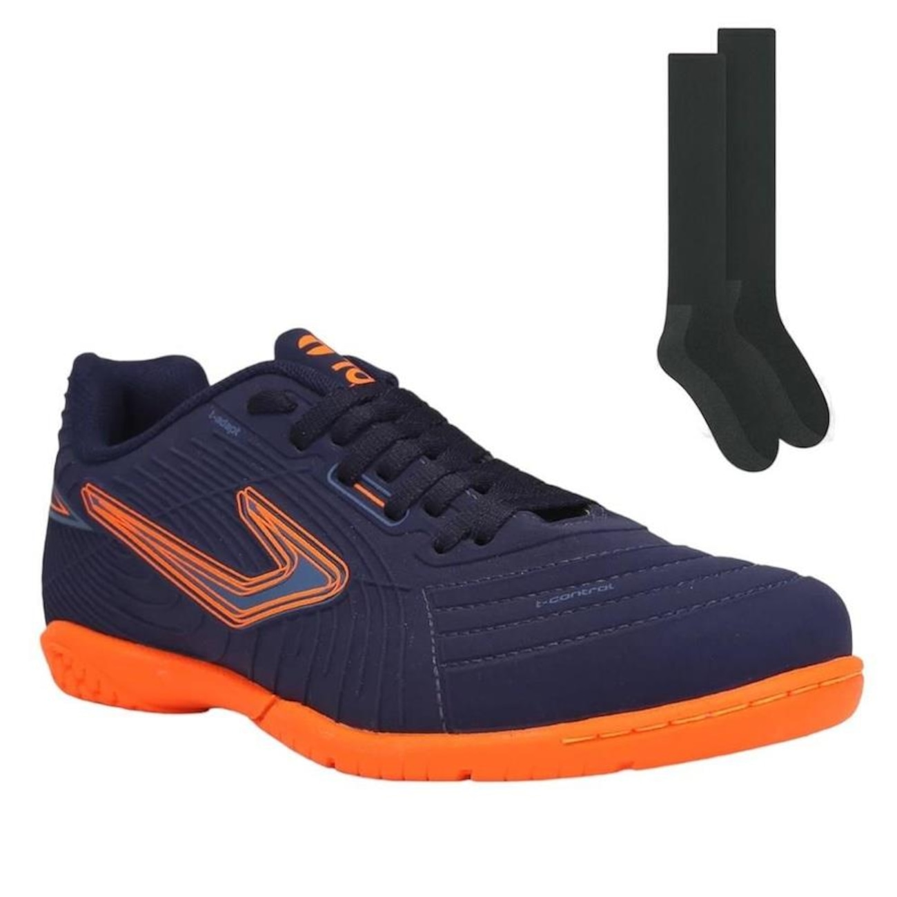 Kit Chuteira Futsal Topper Drible VI Meião Adulto Centauro