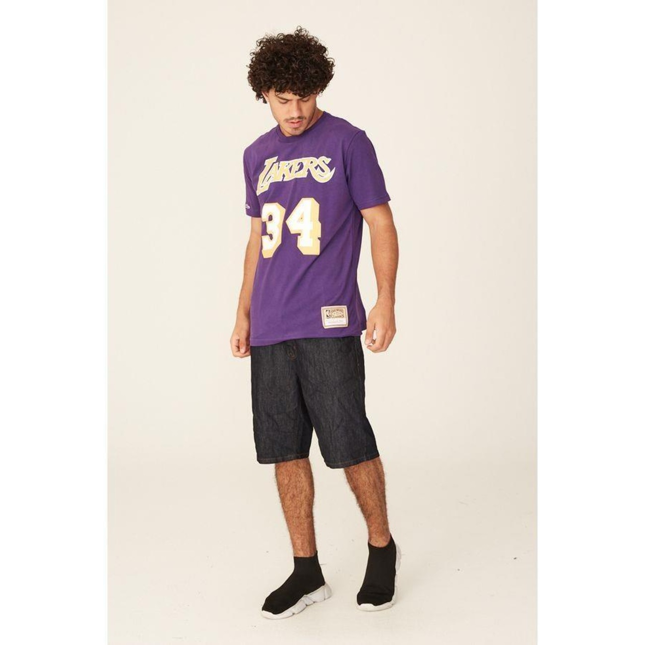Maillot NBA Mitchell & Ness Shaquille O'Neal Lakers 'Brown Sugar Bacon' Rose - Taille M, Unisexe