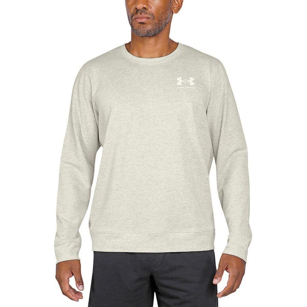 Blusão de Moletom Under Armour Rival Terry Logo Crew - Masculino