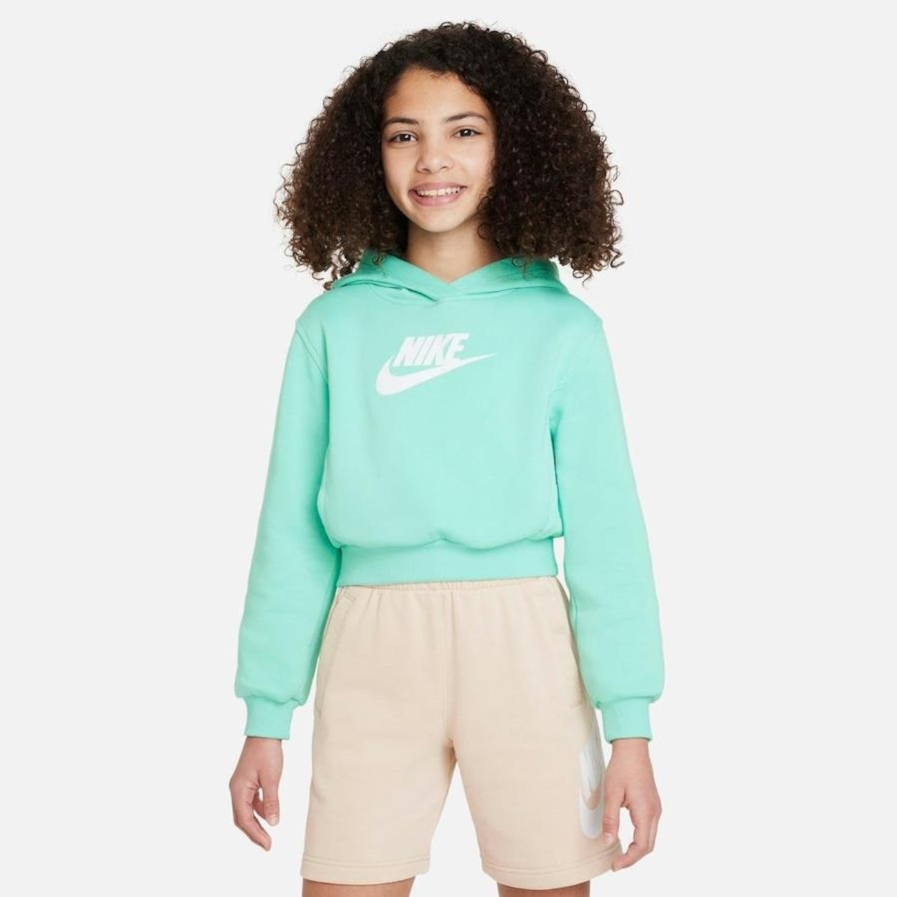 Nike girls cropped store hoodie