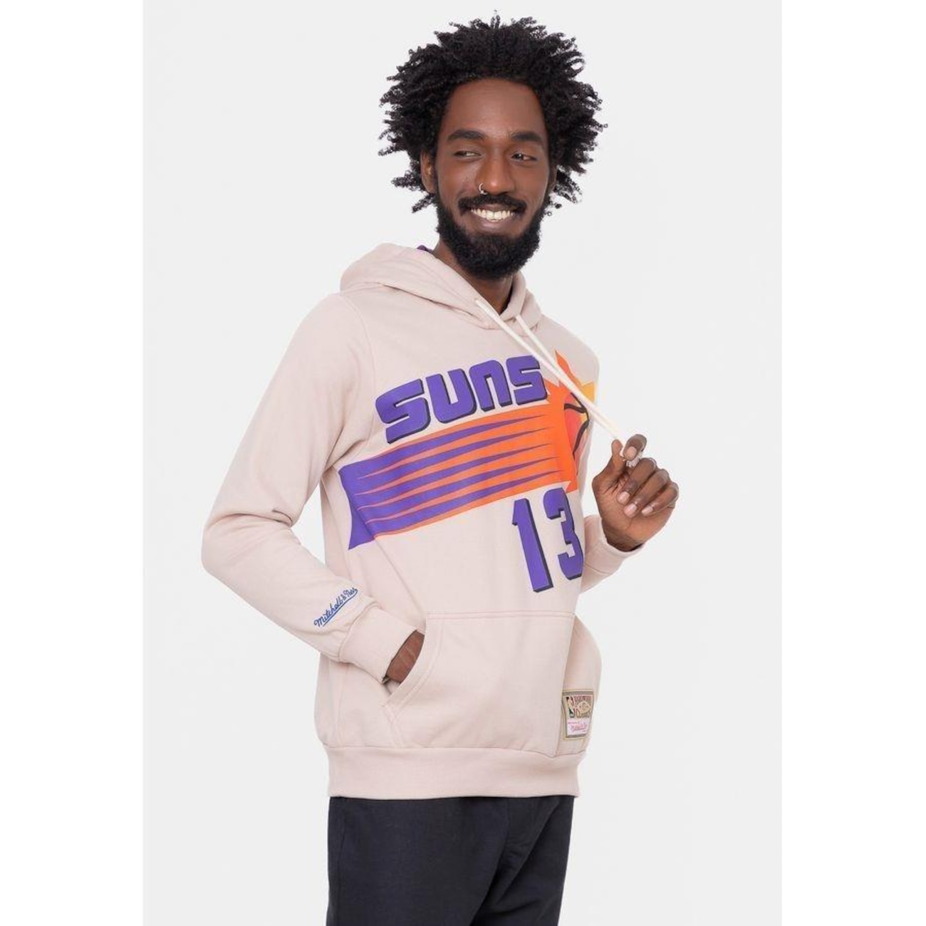 Blusão De Moletom Mitchell & Ness Fechado Steve Nash Phoenix Suns