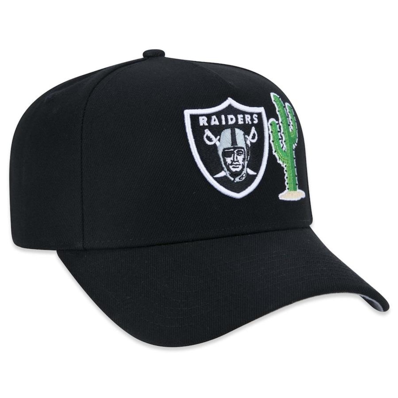 Boné New Era 9FORTY High Crown NFL Oakland Raiders Aba Curva