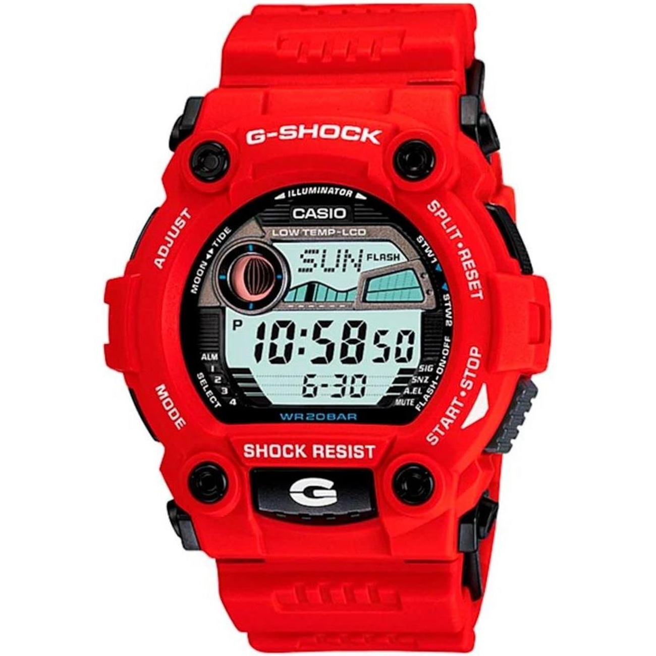 Relógio G-Shock Sports Tábua de Maré G-7900-4DR *G Rescue